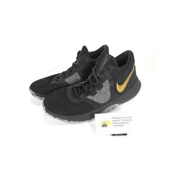 Nike Air Precision II Lace Up Athletic Shoe Mens Size 8 AA7069-090 Black - Picture 1 of 9